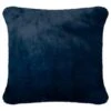 B&M Navy Aspen Faux Fur Cushion -Chic Household Items 373089 aspen cushion navy1