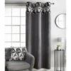 B&M Jenson Geo Velvet Panel 54 X 86" - Grey 1 B&M Jenson Geo Velvet Panel 54 X 86" - Grey -Chic Household Items 373214 jenson geo grey