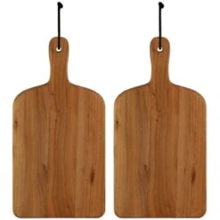 B&M Mini Acacia Wood Serve Boards 2pk 10 B&M Mini Acacia Wood Serve Boards 2pk -Chic Household Items 375102 2pk mini acacia wood serve boards group