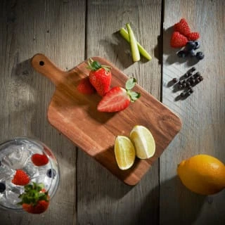 B&M Mini Acacia Wood Serve Boards 2pk 7 B&M Mini Acacia Wood Serve Boards 2pk - Image 5