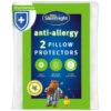 Silentnight Anti-Allergy Pillow Protector 2pk -Chic Household Items 375776 silentnight anti allergy 2 pillow protectors