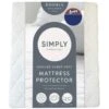 Simply Anti-Bacterial Quilted Mattress Protector - Double -Chic Household Items 375785 simply quilted super soft mattress protector double