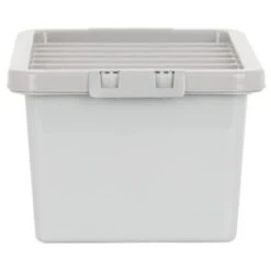 B&M Storage Box With Lid 11L - Graphite -Chic Household Items 377031 11l storage box grey