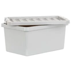 B&M Storage Box With Lid 11L - Graphite -Chic Household Items 377031 11l storage box grey 3