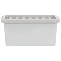 B&M Storage Box With Lid 11L - Graphite -Chic Household Items 377031 11l storage box grey 4