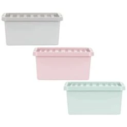 B&M Storage Box With Lid 11L - Dusty Pink -Chic Household Items 377031 377033 377036 11l storage box group 2