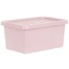 B&M Storage Box With Lid 11L - Dusty Pink -Chic Household Items 377033 11l storage box dusty pink 3