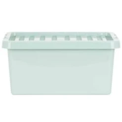 B&M Storage Box With Lid 11L - Sage -Chic Household Items 377036 11l storage box sage