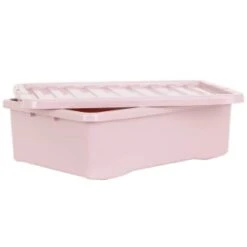 B&M Under Bed Storage Box 32L - Dusty Pink -Chic Household Items 377038 under bed storage box 32l dusty pink 4