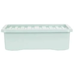 B&M Under Bed Storage Box 32L - Sage -Chic Household Items 377040 under bed storage box 32l sage