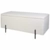 B&M Teddy Fleece Ottoman With Legs -Chic Household Items 378069 teddy fleece ottoman