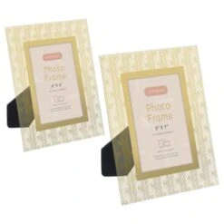 B&M Harmony Glass Photo Frame 4 X 6" - Gold -Chic Household Items 380067 380068 harmony glass photo frame main