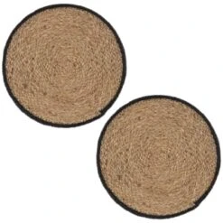 B&M Urban Paradise Woven Placemats 2pk - Natural -Chic Household Items 380094 2pk urban paradise natural woven placemats 3