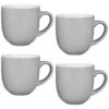 Simply Everyday Gloss Mugs 4pk - Grey -Chic Household Items 380120 4pk simply everyday mugs grey 3