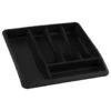 Addis Cutlery Drawer Organiser - Black -Chic Household Items 380147 addis eco drawer organiser black