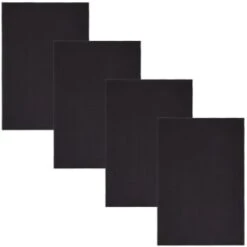 Simply Everyday Waffle Tea Towels 3pk - Black -Chic Household Items 380224 3pk simply everyday waffle teal towels black 2