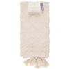 B&M Homestead Embossed Tea Towels With Tassels 2pk - Natural -Chic Household Items 380229 2pk homestead embossed tea towel with tassels
