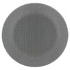 B&M Grey Embossed Dinner Plate 10.5" -Chic Household Items 380267 geo embossed dinner plate