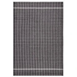B&M Grey Check Tea Towels 3pk -Chic Household Items 380305 3pk check tea towels grey 4