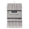 B&M Check Tea Towels - Black 3pk 2 B&M Check Tea Towels - Black 3pk -Chic Household Items 380307 3pk check tea towels black