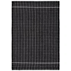 B&M Check Tea Towels - Black 3pk -Chic Household Items 380307 3pk check tea towels black 4