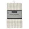 B&M Check Tea Towels - Sage 3pk -Chic Household Items 380309 3pk check tea towels sage
