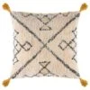 B&M Cleo Tribal Tufted Cushion With Tassels - Multi -Chic Household Items 380469 cleo tribal tufted cushion with tassels