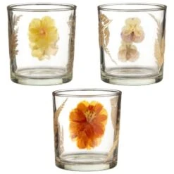 B&M Dried Flowers Tealight Holder - Orange 7 B&M Dried Flowers Tealight Holder - Orange -Chic Household Items 380589 dried flowers tealight holder group