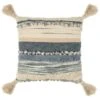 B&M Esme Stripe Woven Cushion - Navy -Chic Household Items 380610 esme stripe woven cushion navy