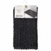 Retreat Knitted Bath Mat 50 X 80cm - Charcoal -Chic Household Items 381567 retreat knitted bath mat black