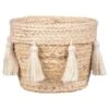 Serres Tassel Basket - Natural 2 Serres Tassel Basket - Natural -Chic Household Items 381892 serres tassel basket