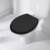 B&M Tongue & Groove Toilet Seat - Black 1 B&M Tongue & Groove Toilet Seat - Black -Chic Household Items 383098 t and g toilet seat black