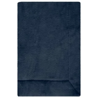 Heritage Collection Aspen Faux Fur Throw - Navy 4 Heritage Collection Aspen Faux Fur Throw - Navy - Image 2