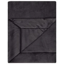 Heritage Collection Aspen Faux Fur Throw - Charcoal -Chic Household Items 383182 aspen throw charcoal 2