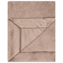 Heritage Collection Aspen Faux Fur Throw - Mink -Chic Household Items 383183 aspen throw dark mink 2