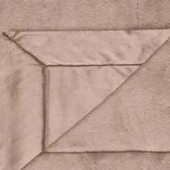 Heritage Collection Aspen Faux Fur Throw - Mink -Chic Household Items 383183 aspen throw dark mink 3