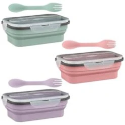 B&M Collapsible Lunch Box - Sage -Chic Household Items 383522 collapsible lunch box 4