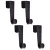 B&M Velvet Overdoor Hooks 4pk - Black -Chic Household Items 383665 4 velvet non slip over door hooks black 2