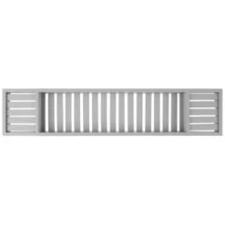 B&M Grey Over Bath Rack -Chic Household Items 383718 bamboo over bath rack grey 2