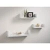 Lokken Set Of 3 Shelves - White 2 Lokken Set Of 3 Shelves - White -Chic Household Items 383893 lokken set of 3 shelves white