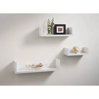Lokken Set Of 3 Shelves - White 3 Lokken Set Of 3 Shelves - White