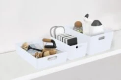 Soho Storage Tub 10 X 30 X 10cm - White -Chic Household Items 384310 384319 384402 soho box white group