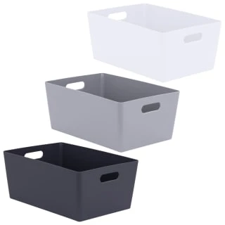 Soho Storage Tub 15 X 35 X 26cm - Grey 5 Soho Storage Tub 15 X 35 X 26cm - Grey - Image 3