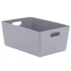 Soho Storage Tub 15 X 35 X 26cm - Grey -Chic Household Items 384311 soho size g box grey 15x35x26cm