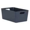 Soho Storage Tub 11 X 25.5 X 17cm - Graphite 2 Soho Storage Tub 11 X 25.5 X 17cm - Graphite -Chic Household Items 384325 soho size e box graphite 11x25 5x17cm
