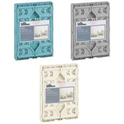 Midi Stacking Fold Flat Crate 30.6 X 20.5 X 12.6cm - Cream -Chic Household Items 384970 384974 384975 home essentials midi stacking fold flat crate main 2