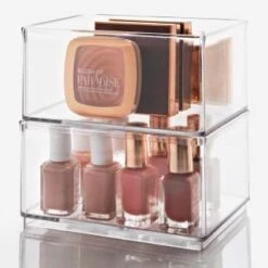 Clear Nestable Storage Tub - Medium 7 Clear Nestable Storage Tub - Medium -Chic Household Items 384979 clear nestable box medium