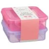 Sandwich Clip Lock Lunchbox 2pk - Pink & Purple -Chic Household Items 385224 2pk sandwich clip locks