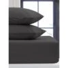 Silentnight Charcoal Single Fitted Sheet -Chic Household Items 385351 385352 385354 385355 charcoal pillow pair single double king sheet 2