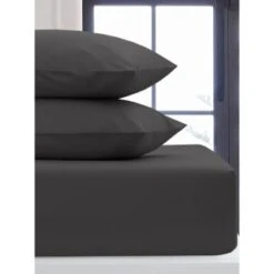 Silentnight Charcoal Single Fitted Sheet